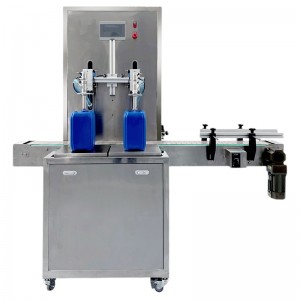 Semi automatic net weight based liquid filling machine,100g-25kg Weighing Capacity