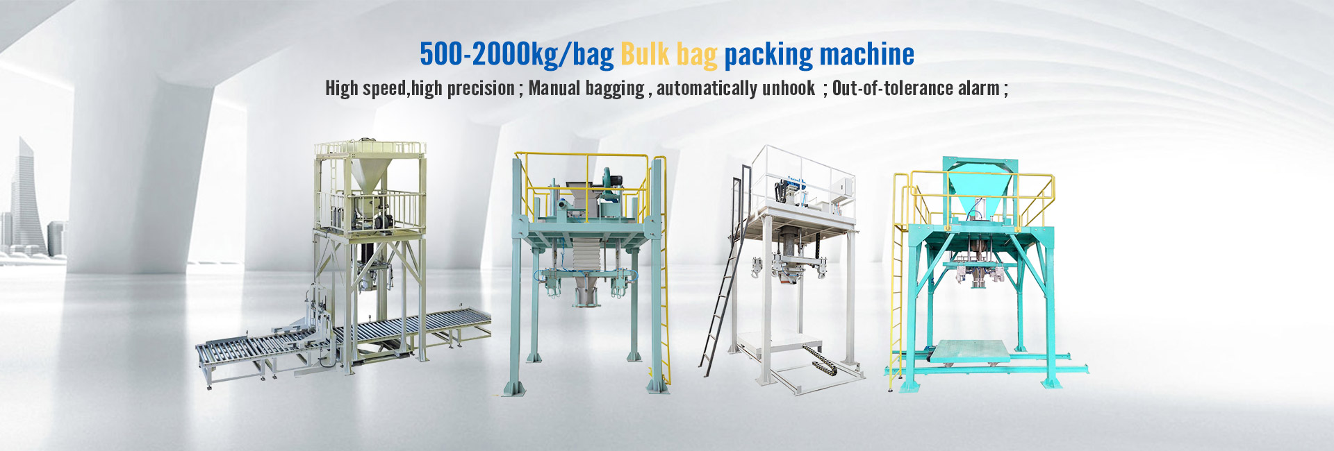 50kg Bulk Bag Granule Bagging Filling Machine In Plastic Industry