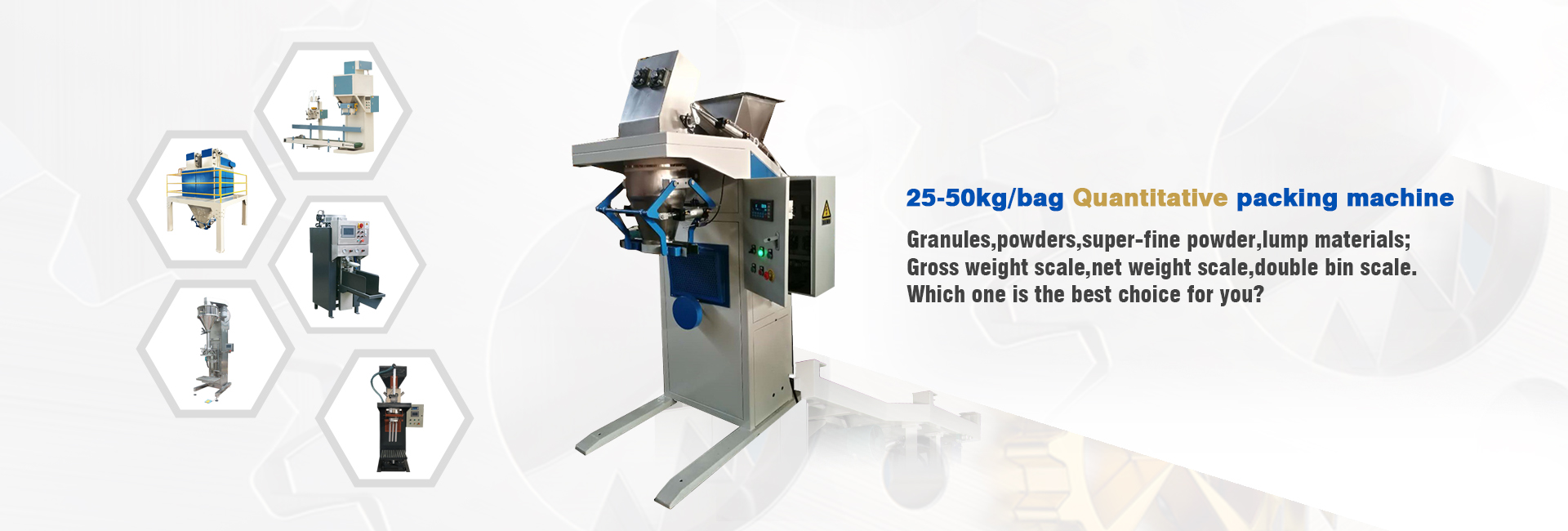 Semi automatic powder bagging machine