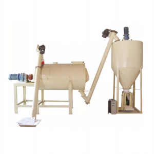 Dry mortar mixer plant production line cement mixer ceramic tile adhesive making machine equipment